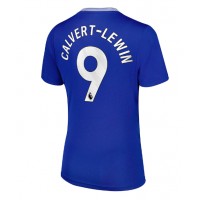 Camisa de Futebol Everton Dominic Calvert-Lewin #9 Equipamento Principal Mulheres 2024-25 Manga Curta